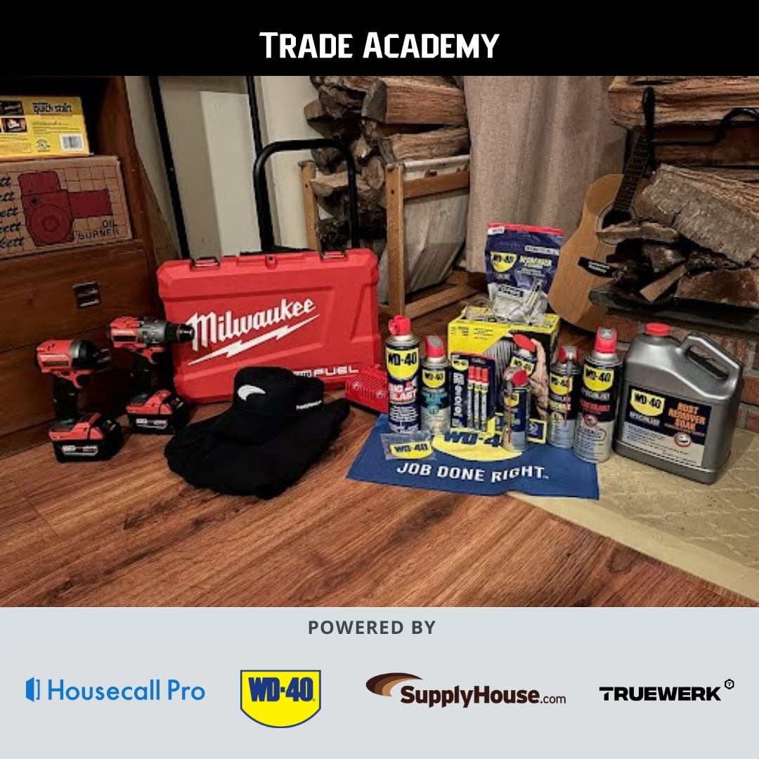 Scholarship winner David De Alejandro with prize package