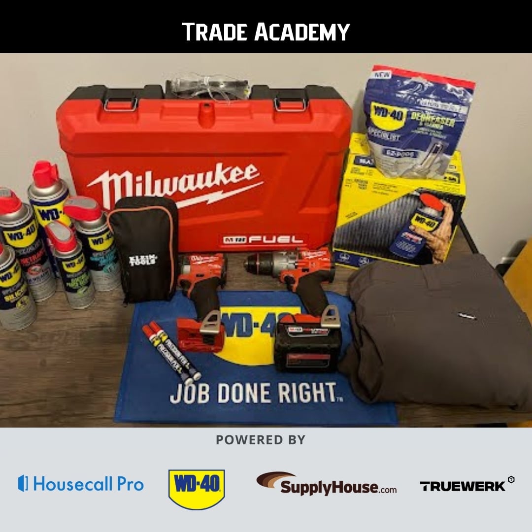 Scholarship winner Leif Erickson with prize package